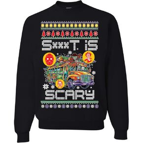 wild custom apparel Merry Christmas Shitters Full Ugly Christmas Sweater Crewneck Sweatshirt