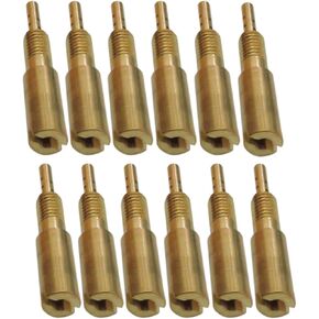 12Pcs Brass Pilot Jets Slow Jets 37.5-65 for Mikuni Carb VM28 /486 37.5, 40, 42.5, 45, 47.5, 50, 52.5, 55, 57.5, 60, 62.5, 65