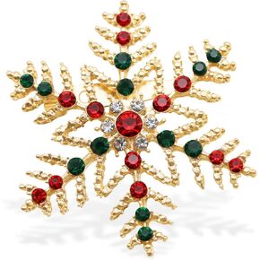 Unisex Christmas Brooch Pin, Holiday Brooch for Women & Men, Sweater Coat Cloak Pin