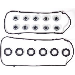 VS50773R for Honda Accord Odyssey Pilot Valve Cover Gasket Seal 3.5L&15815-R70-A01 VTEC Solenoid Spool Valve Gasket,Crosstour Ridgeline;Acura MDX RDX RL TL TSX ZDX 3.5L 3.7L V6 12030RJA000 VS50559