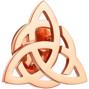 Stainless Steel Celtic Knot Symbol Brooches and Pin for Men Religious Amulet Jewelry