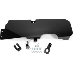 Kojem Fuel Tank Skid Plate Compatible with 2007-2018 Jeep Wrangler JK 2 Door Heavy Duty Skid Plate Powder Coated Steel Black
