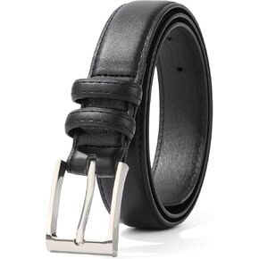 Kajeer Boys Kids Belt, Leather Belt Durable PU Ratchet Square Buckle Boy Youth Belts for School Formal Dress Jeans