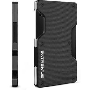 Extremus Mens Wallet, Slim Tactical Wallet with Money Clip and Credit Card Holder, Minimalist Front Pocket Wallet for Men, Rfid Blocking Wallet
