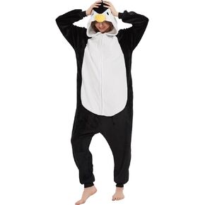 Unisex Adult Animal Onesie Pajamas Halloween Cosplay Costumes One Piece Plush Sleepwear for Christmas
