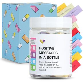Positive Messages in a Bottle, Daily Affirmations for Women, Relaxing Gifts for Women Men,Stress Relief Get Well Soon,Encouragement Gifts,Inspirational Gifts.