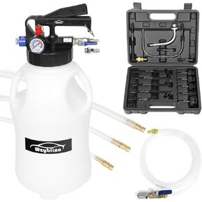 6L Transmission Fluid Pump and Oil Extractor Pump,6L Automatic Transmission Fluid Pump Fluid Extractor/Dispenser for ATF Filler System with 15 Pieces ATF Filler Adapters and 4 Hoses (BLUE, 6L)
