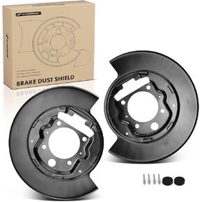 A-Premium Rear Driver and Passenger Side Brake Dust Shield Compatible with Select Ford Models - F-150 F150 2004 2005 2006 2007 2008, Rear Disc Brake - Replace# 4L3Z2C028AA, 2-PC Set