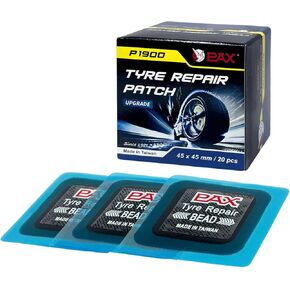 PAX 10 Pcs 100x100mm Upgraded Square 2-in-1 Tire Repair Patches, Suitable for Radial and Bias Tires on Motorcycle, Car, Truck, Agricultural Vehicles, BMX, ATVs, Inflatable Rubber