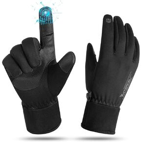 ATERCEL Winter Gloves Men Women Waterproof Gloves for Cold Weather Warm Touchscreen Running Ski Gloves for Cycling Driving