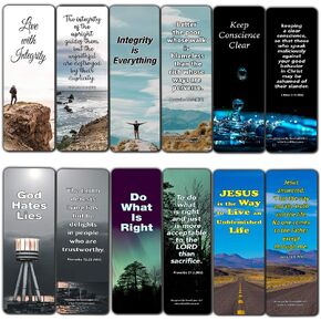 Christian Bookmarks Scriptures to Help You Survive The Storms of Life (12 Pack) - Protection Bible Promises -Collection of Bible Verses About How to Get Strength When Things Get Awry