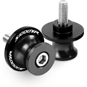 Pack of 2 Motorcycle Swing Arm Spools 8mm CNC Aluminum Accessories for BMW S1000RR S1000 RR 2014-2023 M8 Swingarm Spool Paddock Slider Stand Screw (S1000RR)