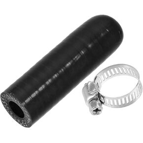1Set 10mm ID Silicone Coolant Cap with Clamp for Coolant Heater Bypass Vacuum Water Port Black Replacement