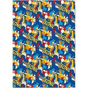 Danilo SonicThe Hedgehog 2 Sheets 2 Tags, Gift Wrap for Presents, Officially Licensed Wrapping Paper