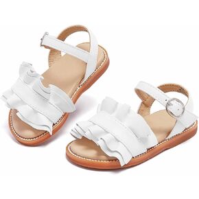 Girl's Open Toe Flat Sandals Summer Casual Toddler Sandals Shoes