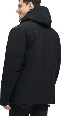 Winter Coats for Men Waterproof Winter Jackets for Men Warm Padded Jacket with Hood Windbreaker in Saudi Arabia