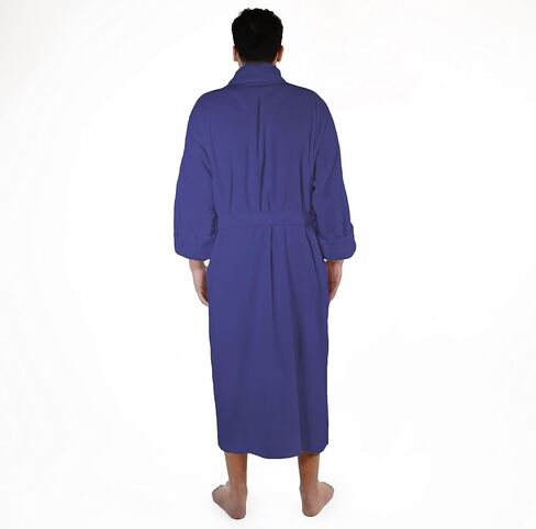 Superior Men's Traditional Premium Turkish Cotton Lightweight Long Bathrobe with Pockets in Saudi Arabia