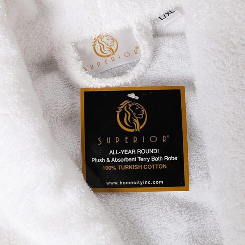 Superior Men's Traditional Premium Turkish Cotton Lightweight Long Bathrobe with Pockets in Saudi Arabia