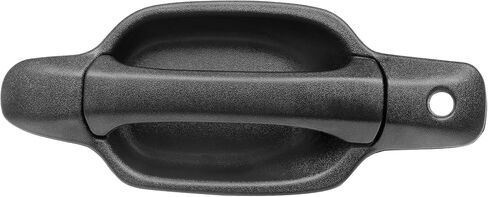 Gledewen Exterior Door Handle, Compatible with 2004-2012 Chevy Colorado, GMC Canyon, Isuzu, Outer Front Left Driver Side, Replace# GM1310141, 25875521 | Textured Black W/Key Hole Outside Handle in Saudi Arabia