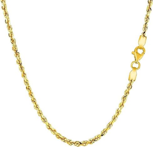 Jewelry Affairs 14K Yellow Gold Filled Solid Rope Chain Necklace, 2.1mm in Saudi Arabia