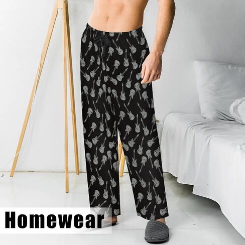 Cute Pattern Men's Pajama Pants Lightweight Lounge Pants Comfy Drawstring Sleep PJ Bottom with Pockets Sweatpants in Kuwait