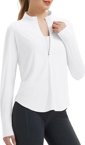 BALEAF Women's Sun Shirts UPF 50+ Half Zip Pullover Hiking Tops Lightweight Quick Dry UV Protection Hiking Fishing in Saudi Arabia