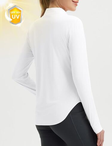 BALEAF Women's Sun Shirts UPF 50+ Half Zip Pullover Hiking Tops Lightweight Quick Dry UV Protection Hiking Fishing in Saudi Arabia