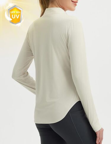 BALEAF Women's Sun Shirts UPF 50+ Half Zip Pullover Hiking Tops Lightweight Quick Dry UV Protection Hiking Fishing in Saudi Arabia