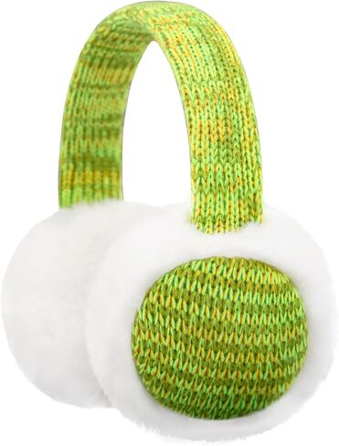 RAOEXI Winter Ear Muffs For Kids Warm Furry Knit Girls Earmuffs Boys Baby Plush Toddler Ear Warmers Outdoor Ear Covers in Saudi Arabia