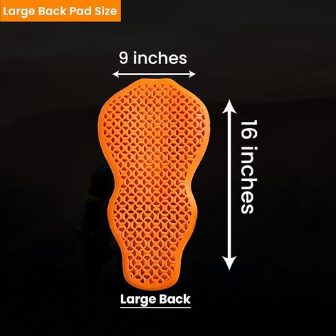 – CE 2 Approve Back Protective Pad, Level 2 Approved Back Protector, Back Armor Motorcycle Jacket Replacement Pad for Men & Women. in Saudi Arabia