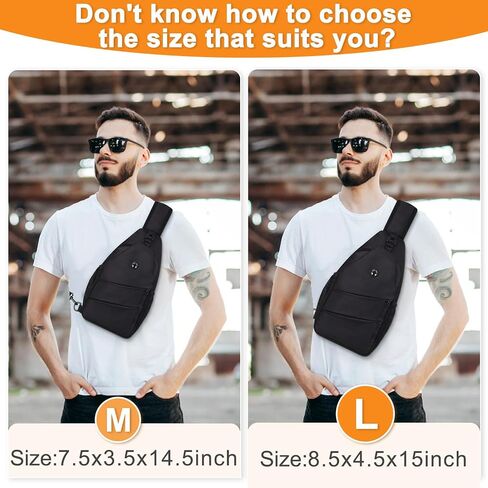 Pritent Crossbody Bags for Women Men Trendy Sling Bag Backpack Casual Chest Bag with Convertible Shoulder Strap in Kuwait
