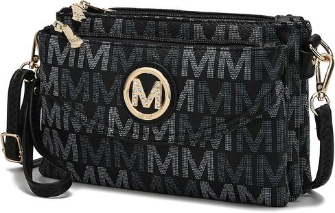 MKF Collection Crossbody Bag for Women Wristlet Strap, Vegan Leather Shoulder Bag Handbag Purse by Mia K in Saudi Arabia