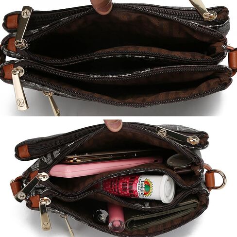 MKF Collection Crossbody Bag for Women Wristlet Strap, Vegan Leather Shoulder Bag Handbag Purse by Mia K in Saudi Arabia
