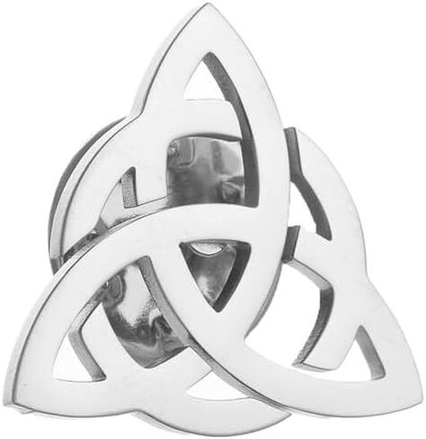 Stainless Steel Celtic Knot Symbol Brooches and Pin for Men Religious Amulet Jewelry in Saudi Arabia