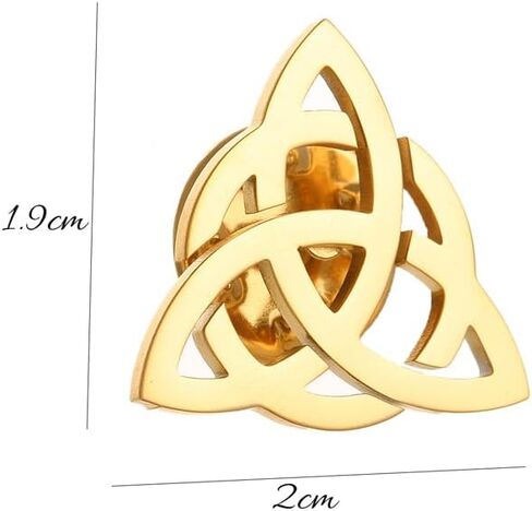 Stainless Steel Celtic Knot Symbol Brooches and Pin for Men Religious Amulet Jewelry in Saudi Arabia