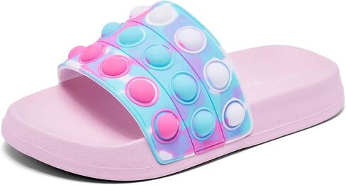Engtoy Kid Boys Girls Slides Sandals For Kid Unisex Child Slippers Lightweight Non-slip Open Toe Comfy Shower Beach Funny Slide Sandals in Kuwait