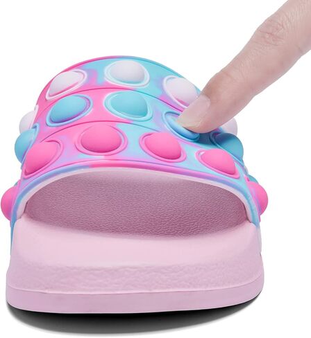 Engtoy Kid Boys Girls Slides Sandals For Kid Unisex Child Slippers Lightweight Non-slip Open Toe Comfy Shower Beach Funny Slide Sandals in Kuwait
