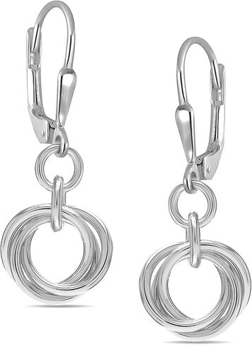 LeCalla Women's Drop & Dangle Earrings | 925 Sterling Silver Leverback Earrings | Lightweight Teardrop Lever Back Drop Dangle Earring for Women in Saudi Arabia