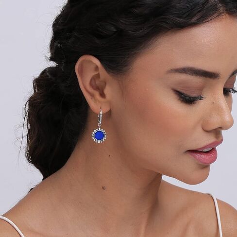 LeCalla Women's Drop & Dangle Earrings | 925 Sterling Silver Leverback Earrings | Lightweight Teardrop Lever Back Drop Dangle Earring for Women in Saudi Arabia