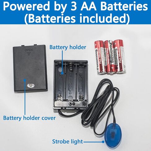 Fake Car Alarm, Dummy Car Alarm,(Batteries Included) Red LED Light Simulate Imitation Security System, Warning Anti-Theft Flash Blinking Lamp,Blue Light (Blue Light-1 Pack) in Saudi Arabia