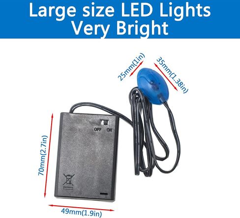 Fake Car Alarm, Dummy Car Alarm,(Batteries Included) Red LED Light Simulate Imitation Security System, Warning Anti-Theft Flash Blinking Lamp,Blue Light (Blue Light-1 Pack) in Saudi Arabia