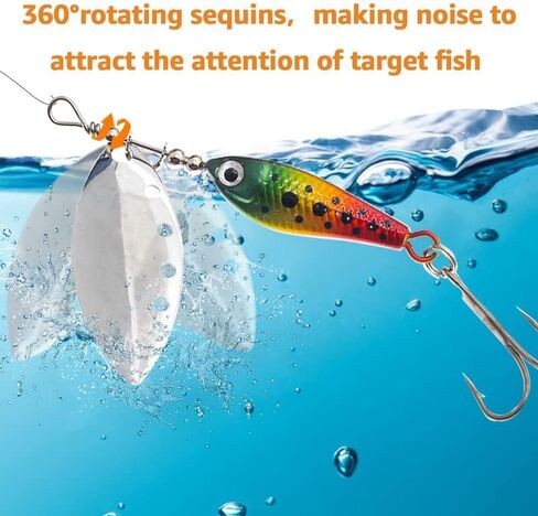 Ghanneey Fishing Jig Spoon Lures VIB Metal Blade Baits Fishing Spoon Crankbaits Set for Trout Bass Salmon Lures Freshwater Saltwater in Saudi Arabia