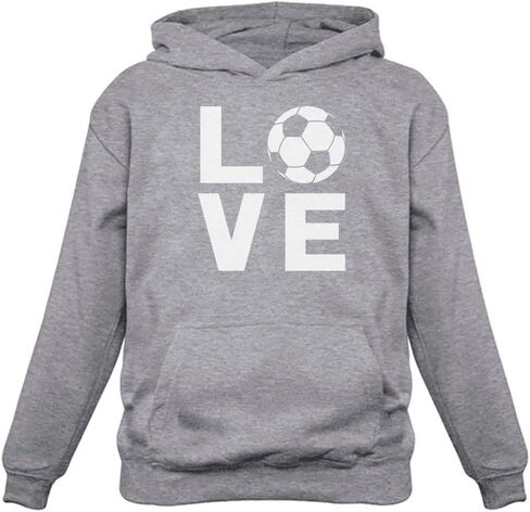 Tstars Love Soccer Hoodie for Women Teen Girls Novelty Gifts for Coaches Fans Players Sweatshirt Hoodies in Saudi Arabia
