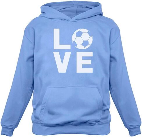 Tstars Love Soccer Hoodie for Women Teen Girls Novelty Gifts for Coaches Fans Players Sweatshirt Hoodies in Saudi Arabia