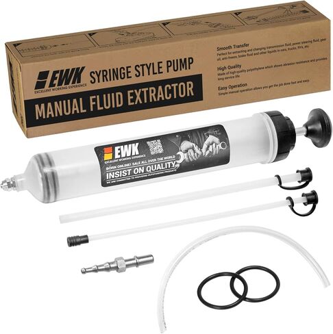 EWK 200cc مستخرج السوائل، مضخة الاستخلاص والتعبئة، حقنة تغيير الزيت مع خرطوم وأنبوب، حقنة زيت السيارات، جهاز تفريغ تغيير زيت السوائل in Saudi Arabia