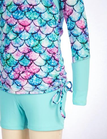 GRACE KARIN Girls Swimsuit Long Sleeve Rashguard Set 2-Piece Bathing Suit 6-14Y in Saudi Arabia