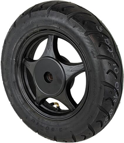 عجلة خلفية RedCap مقاس 10 بوصات ومجموعة إطارات 3.5-10 لدراجة سكوتر 50cc مع فرامل طبلة GY6 QMB139 Sunny TaoTao Vitacci Amigo Milano Beemer 50 Yongfuo YN50QT-8 (أسود) in Kuwait