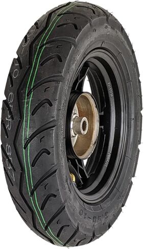 عجلة خلفية RedCap مقاس 10 بوصات ومجموعة إطارات 3.5-10 لدراجة سكوتر 50cc مع فرامل طبلة GY6 QMB139 Sunny TaoTao Vitacci Amigo Milano Beemer 50 Yongfuo YN50QT-8 (أسود) in Kuwait