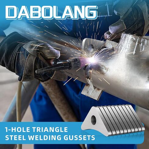 10 Pcs Steel Gusset with 1 Holes, Weld on Sway Control Tabs, Steel Reinforcement Tubing Gussets, 1 7/8" Tall Triangle Shock Mounts Basic Gussets- 1/8" Thick in Saudi Arabia