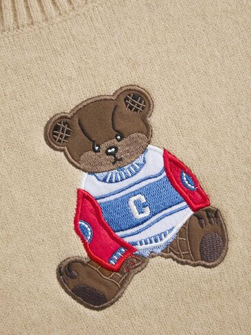 CIDER Womens Sweaters Fall Long Sleeve Bear Graphic Crewneck Sweater Soft Knit Casual Cropped Pullover Cute Fall Outfits 2024 in Kuwait